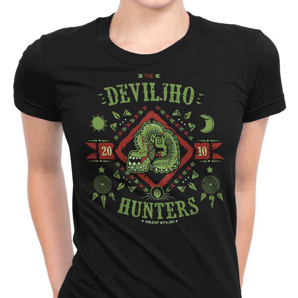 The Deviljho Hunters Women's Apparel - Adult & Kids T-Shirts, Sweatshirts & Hoodies apparel design preview 1