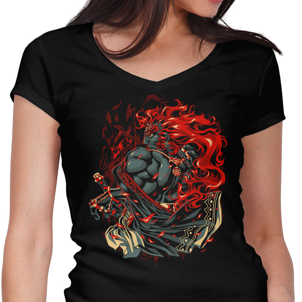 The Devourer of Tomorrow Women's V-Neck - Adult & Kids T-Shirts, Sweatshirts & Hoodies apparel design preview 1