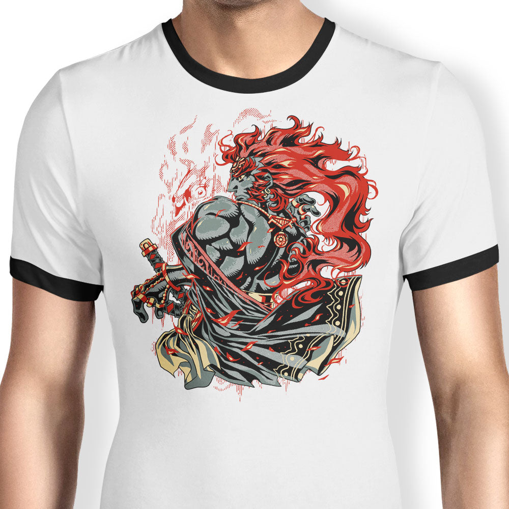 The Devourer of Tomorrow Ringer - Adult & Kids T-Shirts, Sweatshirts & Hoodies apparel design preview 1