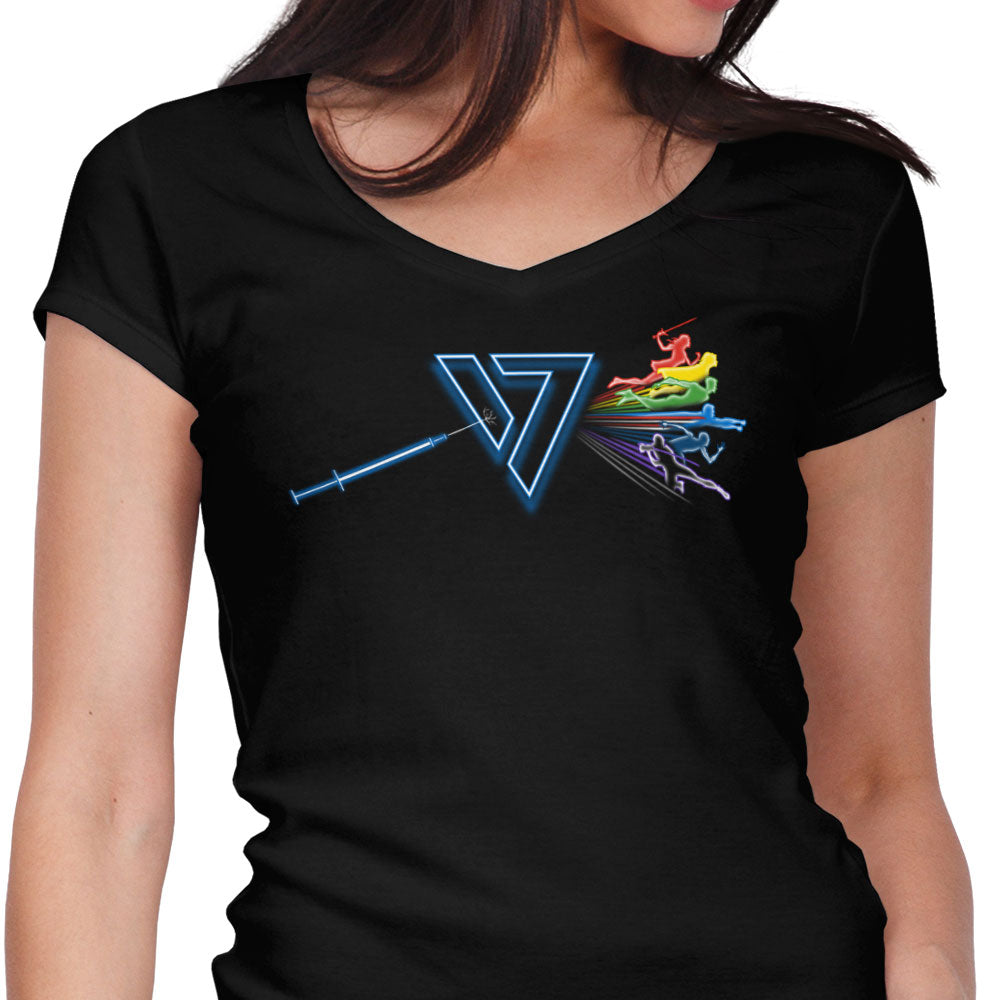 The Diabolical Side of Seven Women's V-Neck - Adult & Kids T-Shirts, Sweatshirts & Hoodies apparel design preview 1