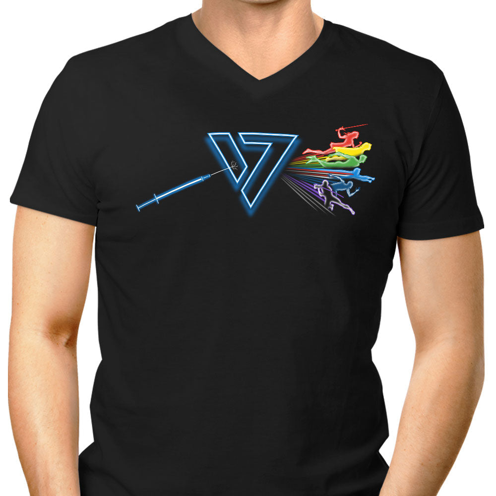 The Diabolical Side of Seven Men's V-Neck - Adult & Kids T-Shirts, Sweatshirts & Hoodies apparel design preview 1