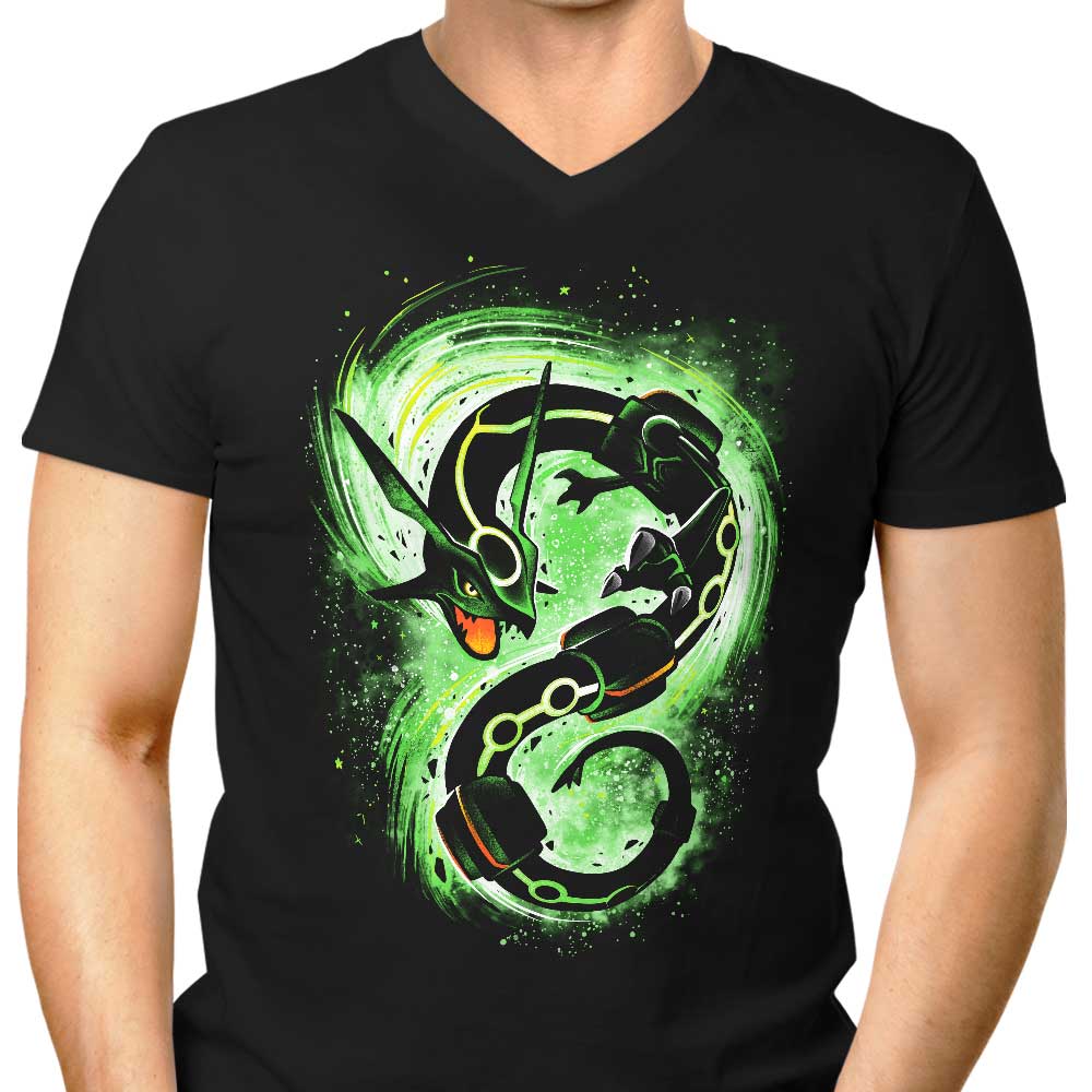The Dragon Ascent Men's V-Neck - Adult & Kids T-Shirts, Sweatshirts & Hoodies apparel design preview 1
