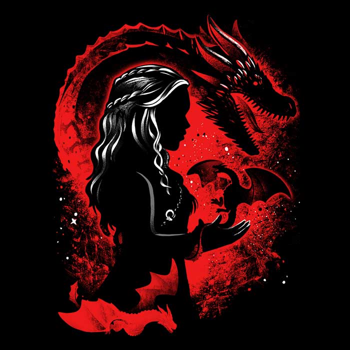 The Dragon Queen Women's Apparel - Adult & Kids T-Shirts, Sweatshirts & Hoodies apparel design preview 2