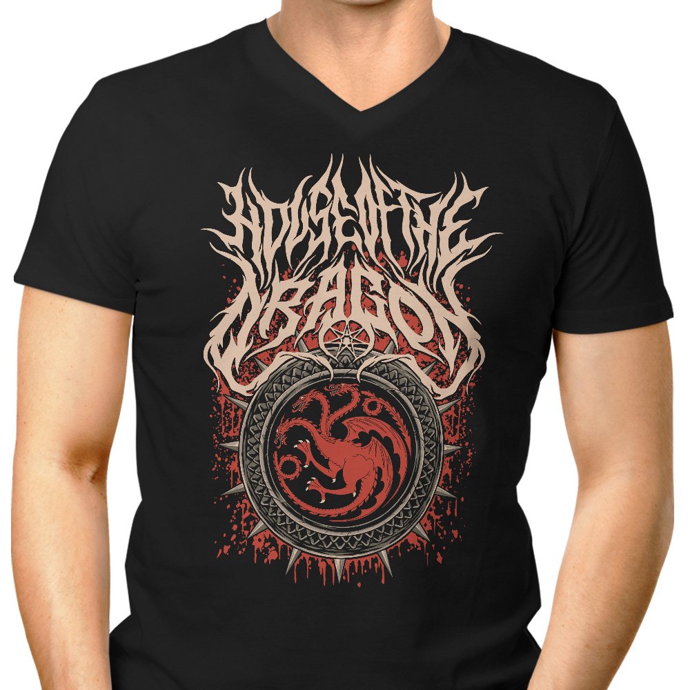 The Dragon's Legacy Men's V-Neck - Adult & Kids T-Shirts, Sweatshirts & Hoodies apparel design preview 1