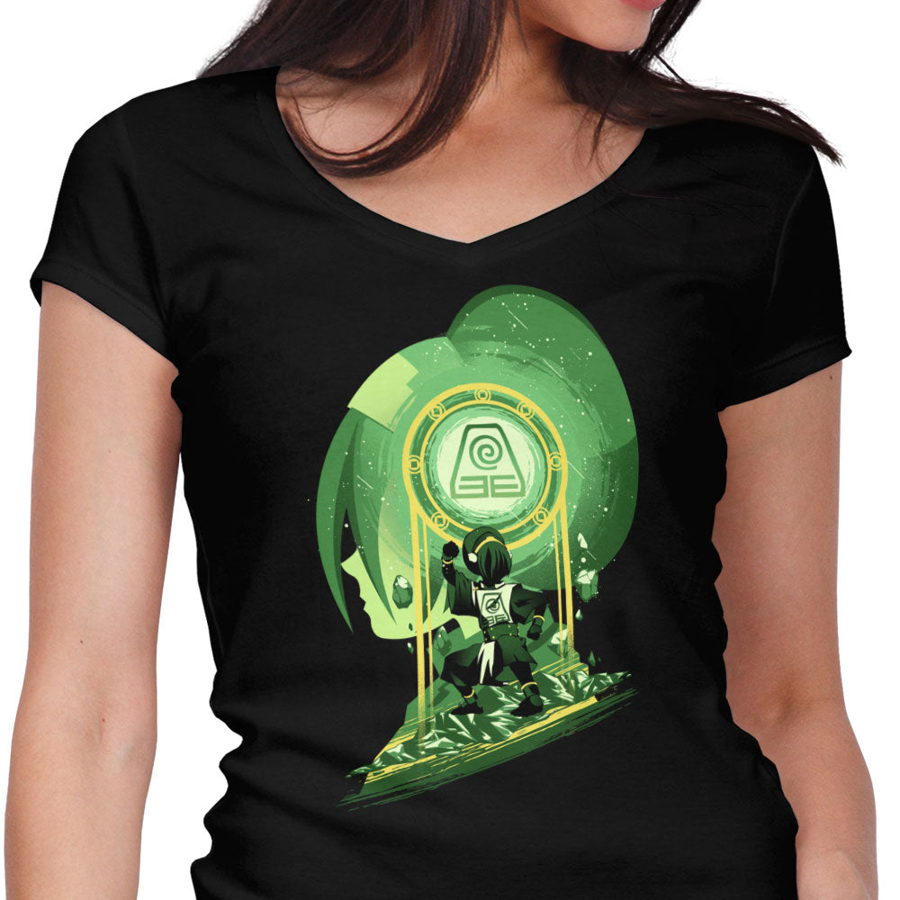The Earth Prodigy Women's V-Neck - Adult & Kids T-Shirts, Sweatshirts & Hoodies apparel design preview 1