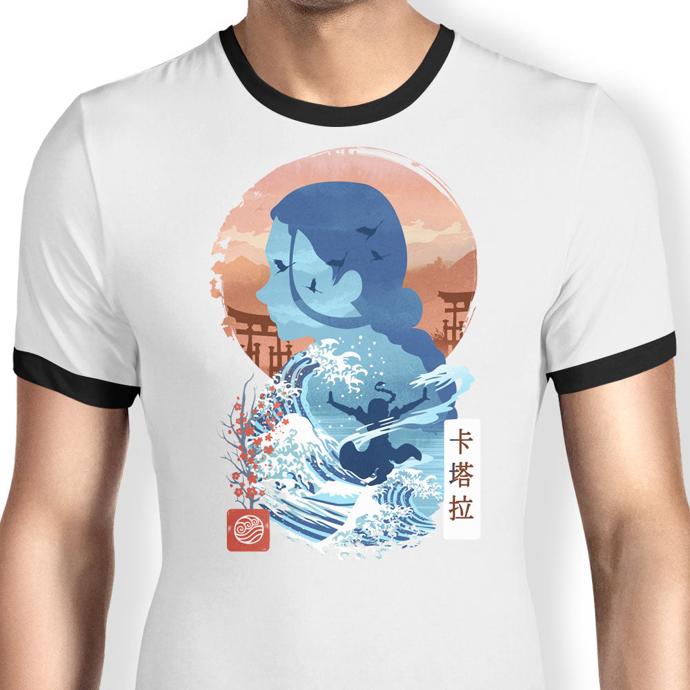 The Endless Tide Ringer - Adult & Kids T-Shirts, Sweatshirts & Hoodies apparel design preview 1