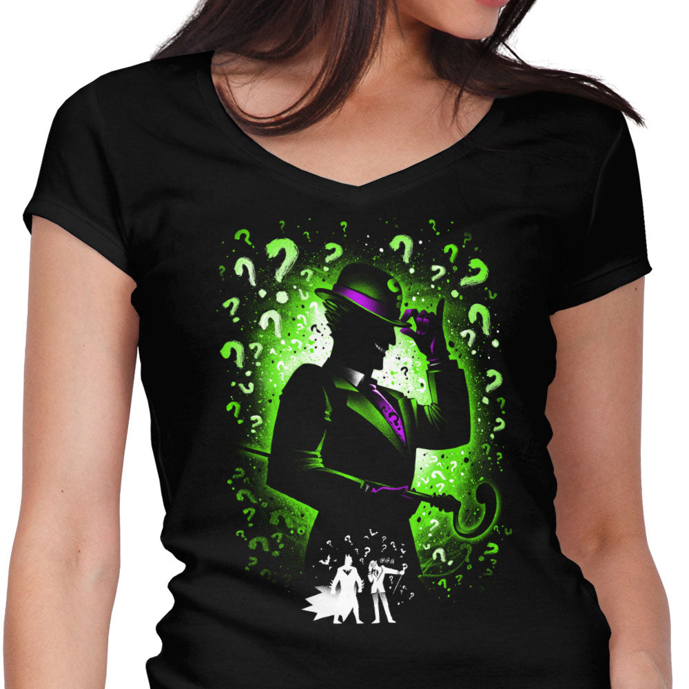 The Enigma Women's V-Neck - Adult & Kids T-Shirts, Sweatshirts & Hoodies apparel design preview 1