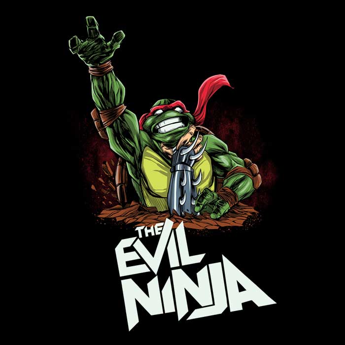 The Evil Ninja Men's Apparel - Adult & Kids T-Shirts, Sweatshirts & Hoodies apparel design preview 2