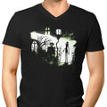 The Exorcism Before Christmas Men's V-Neck - Adult & Kids T-Shirts, Sweatshirts & Hoodies apparel design preview 1