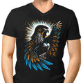 The Falcon Sorceress Men's V-Neck - Adult & Kids T-Shirts, Sweatshirts & Hoodies apparel design preview 1