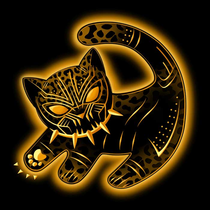 The False Panther King - Adult & Kids T-Shirts, Sweatshirts & Hoodies apparel design preview 2
