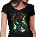 The Fighting Tiger Women's V-Neck - Adult & Kids T-Shirts, Sweatshirts & Hoodies apparel design preview 1