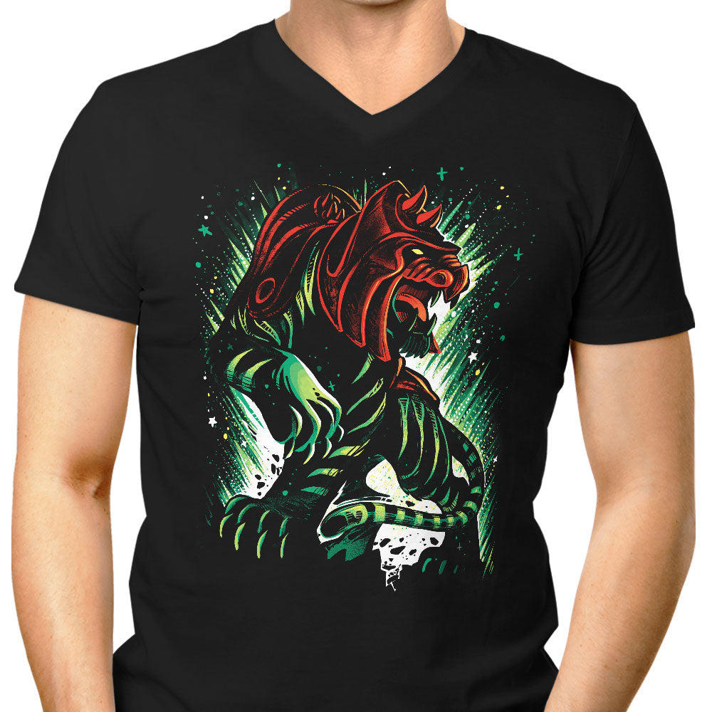 The Fighting Tiger Men's V-Neck - Adult & Kids T-Shirts, Sweatshirts & Hoodies apparel design preview 1