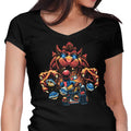 The Final Boss Women's V-Neck - Adult & Kids T-Shirts, Sweatshirts & Hoodies apparel design preview 1