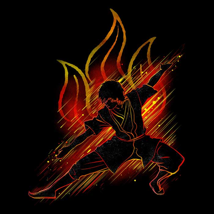 The Fire Bender Youth Apparel - Adult & Kids T-Shirts, Sweatshirts & Hoodies apparel design preview 2