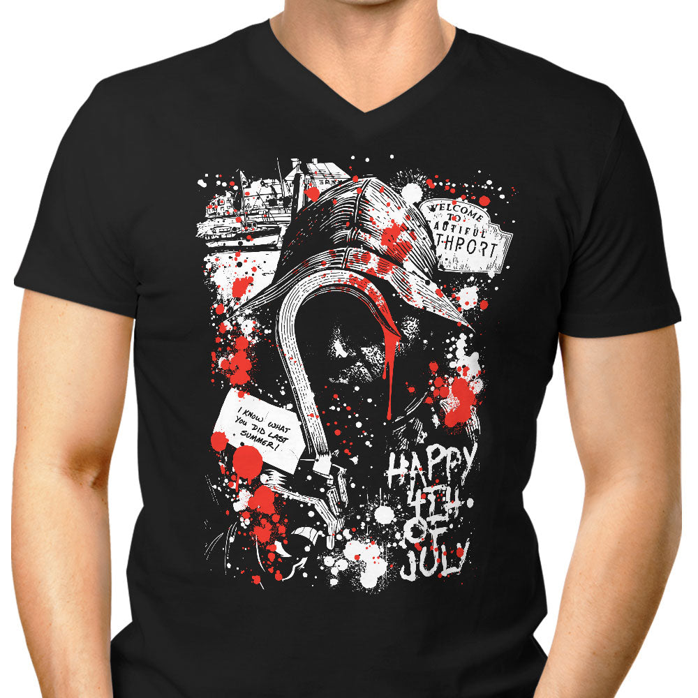 The Fisherman Men's V-Neck - Adult & Kids T-Shirts, Sweatshirts & Hoodies apparel design preview 1