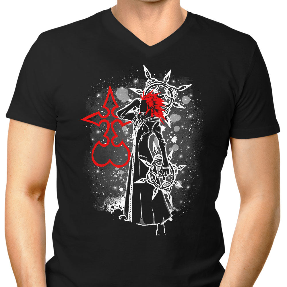 The Flurry of Dancing Flames Men's V-Neck - Adult & Kids T-Shirts, Sweatshirts & Hoodies apparel design preview 1