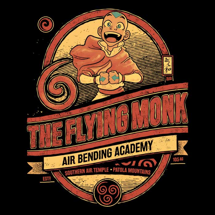 The Flying Monk Men's Apparel - Adult & Kids T-Shirts, Sweatshirts & Hoodies apparel design preview 2