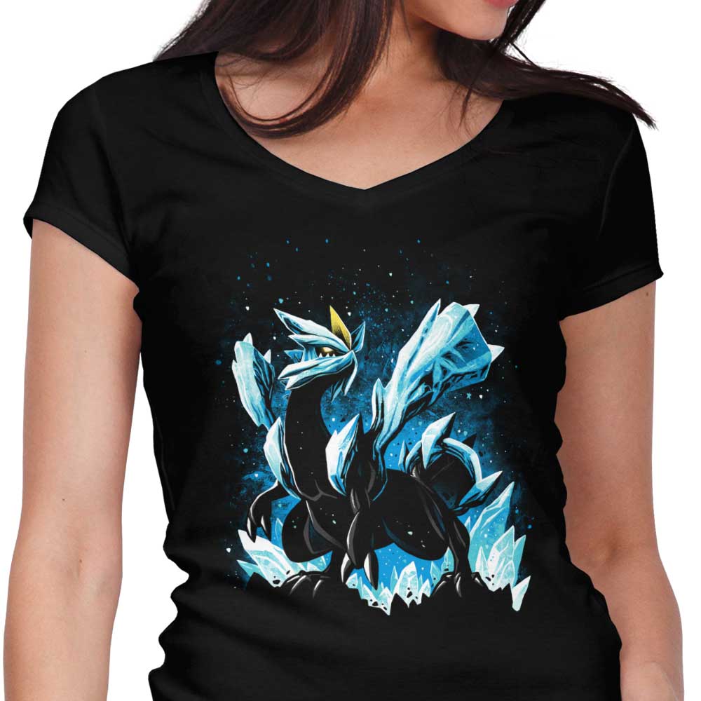 The Force of Absolute Zero Women's V-Neck - Adult & Kids T-Shirts, Sweatshirts & Hoodies apparel design preview 1