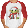 The Force of Christmas 3/4 Sleeve Raglan - Adult & Kids T-Shirts, Sweatshirts & Hoodies apparel design preview 1