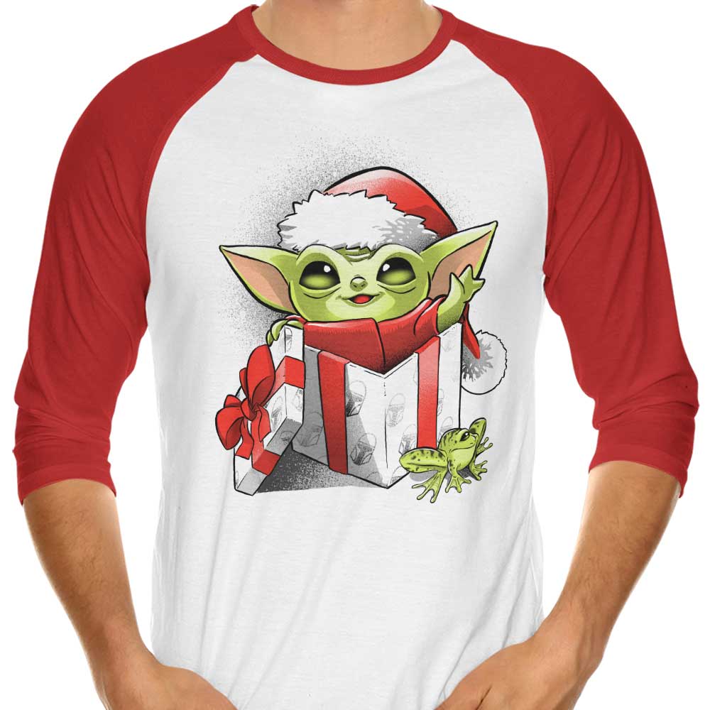 The Force of Christmas 3/4 Sleeve Raglan - Adult & Kids T-Shirts, Sweatshirts & Hoodies apparel design preview 1