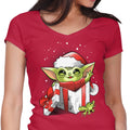 The Force of Christmas Women's V-Neck - Adult & Kids T-Shirts, Sweatshirts & Hoodies apparel design preview 1