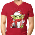 The Force of Christmas Men's V-Neck - Adult & Kids T-Shirts, Sweatshirts & Hoodies apparel design preview 1