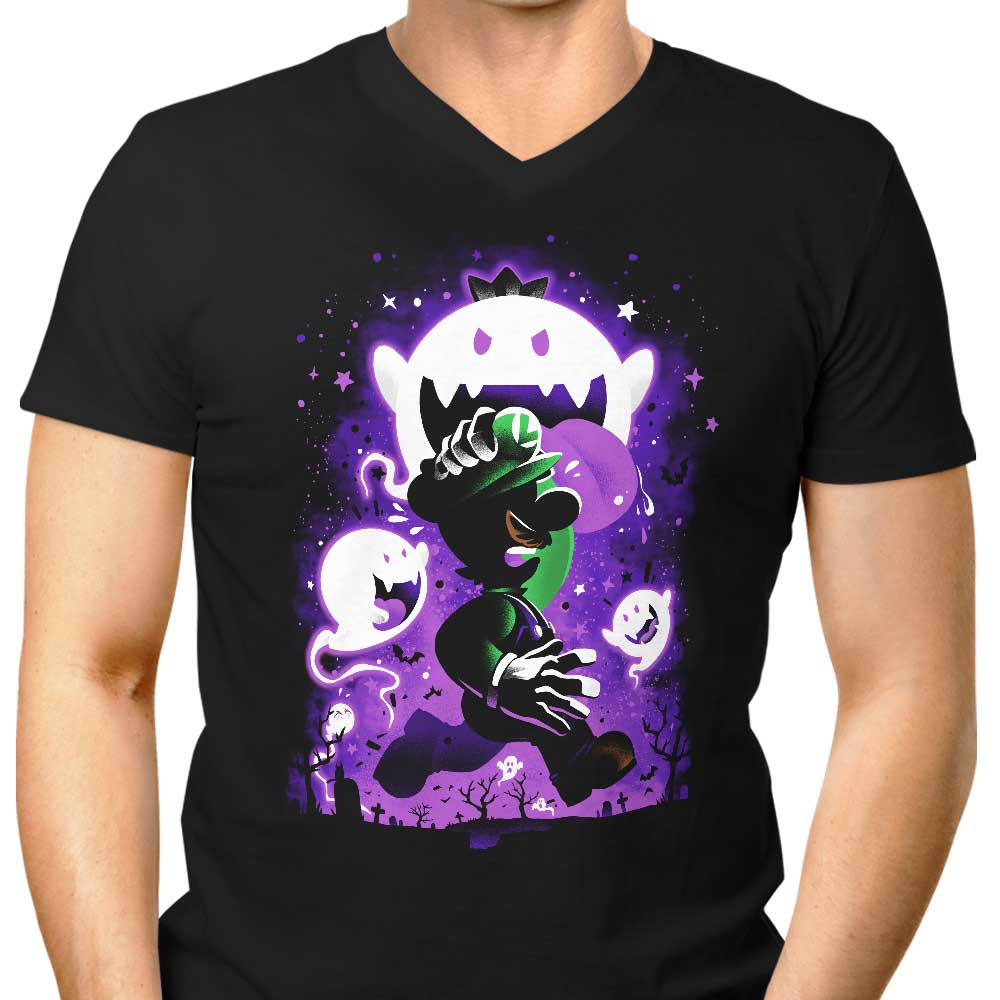 The Ghost Plumber Men's V-Neck - Adult & Kids T-Shirts, Sweatshirts & Hoodies apparel design preview 1