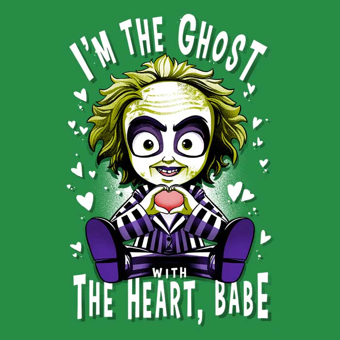 The Ghost with Heart Men's Apparel - Adult & Kids T-Shirts, Sweatshirts & Hoodies apparel design preview 2