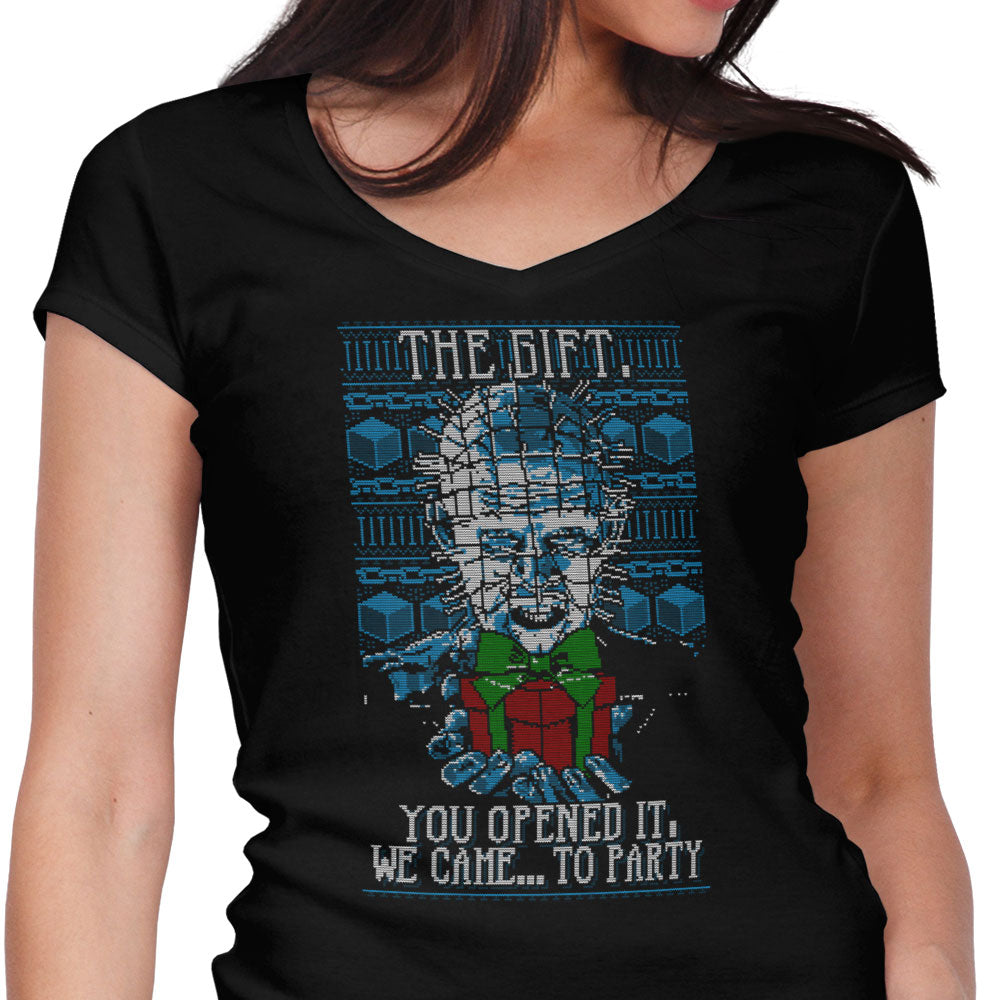 The Gift Sweater Women's V-Neck - Adult & Kids T-Shirts, Sweatshirts & Hoodies apparel design preview 1