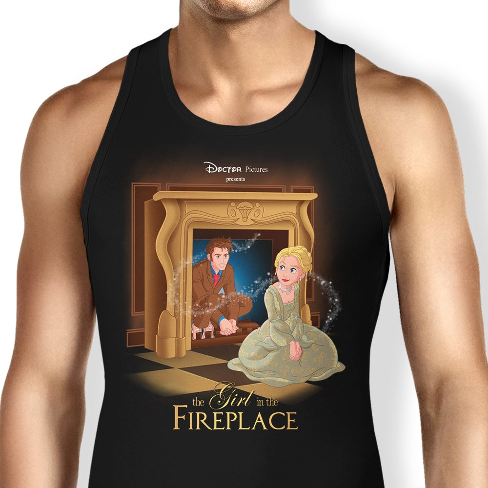 The Girl in Fireplace Tank Top - Adult & Kids T-Shirts, Sweatshirts & Hoodies apparel design preview 1