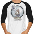 The Girl Who Waited 3/4 Sleeve Raglan - Adult & Kids T-Shirts, Sweatshirts & Hoodies apparel design preview 1