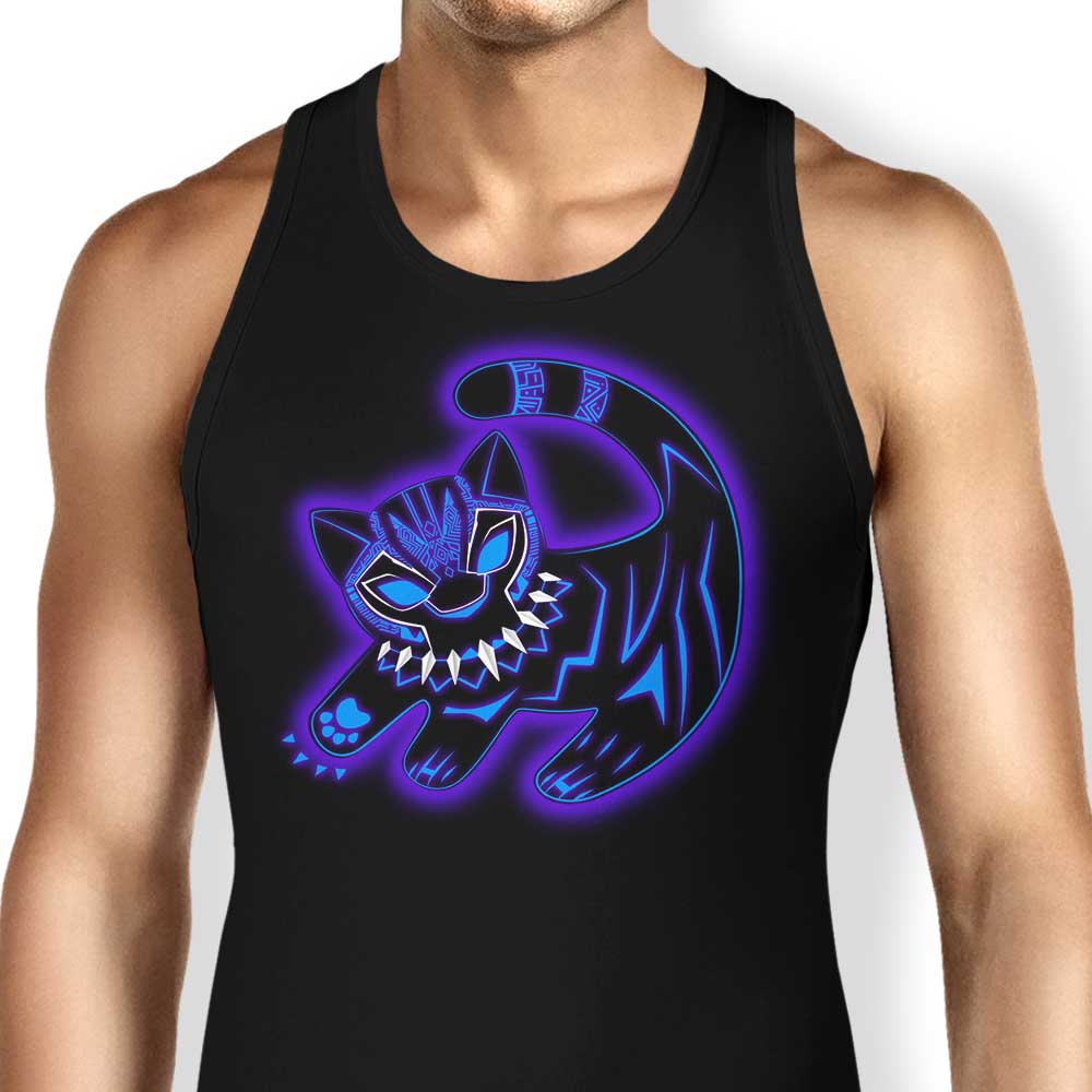 The Glowing Panther King Tank Top - Adult & Kids T-Shirts, Sweatshirts & Hoodies apparel design preview 1