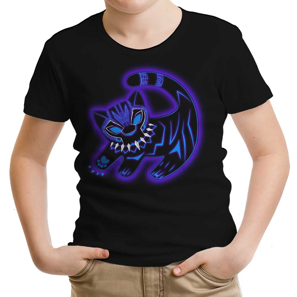 The Glowing Panther King Youth Apparel - Adult & Kids T-Shirts, Sweatshirts & Hoodies apparel design preview 1