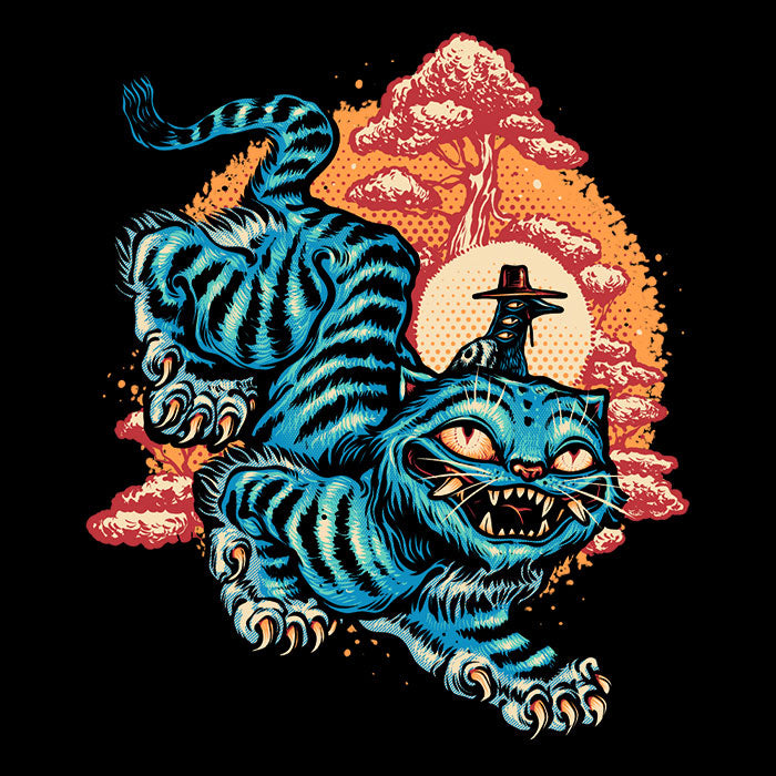The Glowing Tiger Men's Apparel - Adult & Kids T-Shirts, Sweatshirts & Hoodies apparel design preview 2