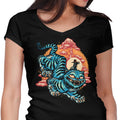 The Glowing Tiger Women's V-Neck - Adult & Kids T-Shirts, Sweatshirts & Hoodies apparel design preview 1