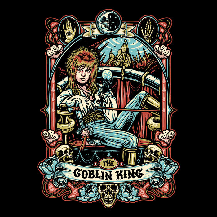 The Goblin King Men's V-Neck - Adult & Kids T-Shirts, Sweatshirts & Hoodies apparel design preview 2