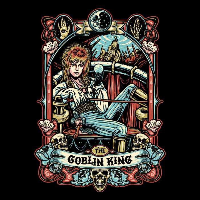 The Goblin King Youth Apparel - Adult & Kids T-Shirts, Sweatshirts & Hoodies apparel design preview 2