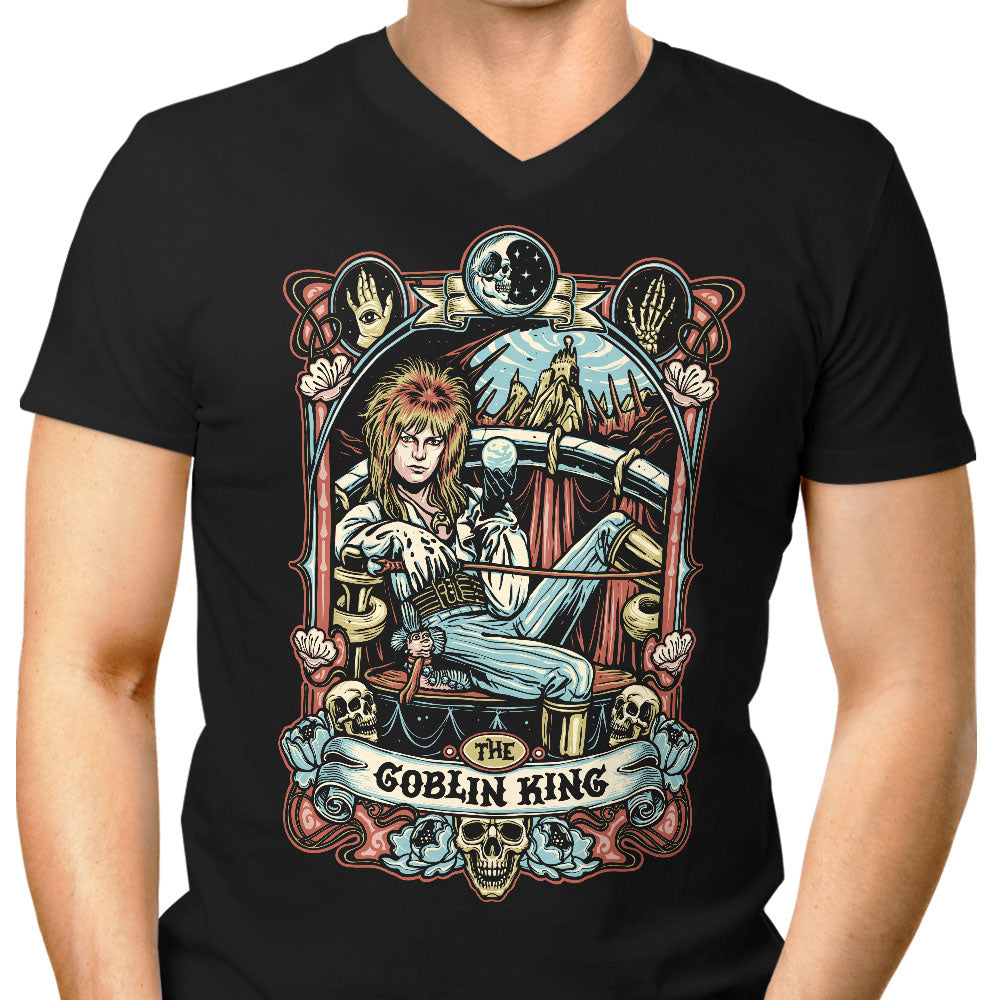 The Goblin King Men's V-Neck - Adult & Kids T-Shirts, Sweatshirts & Hoodies apparel design preview 1