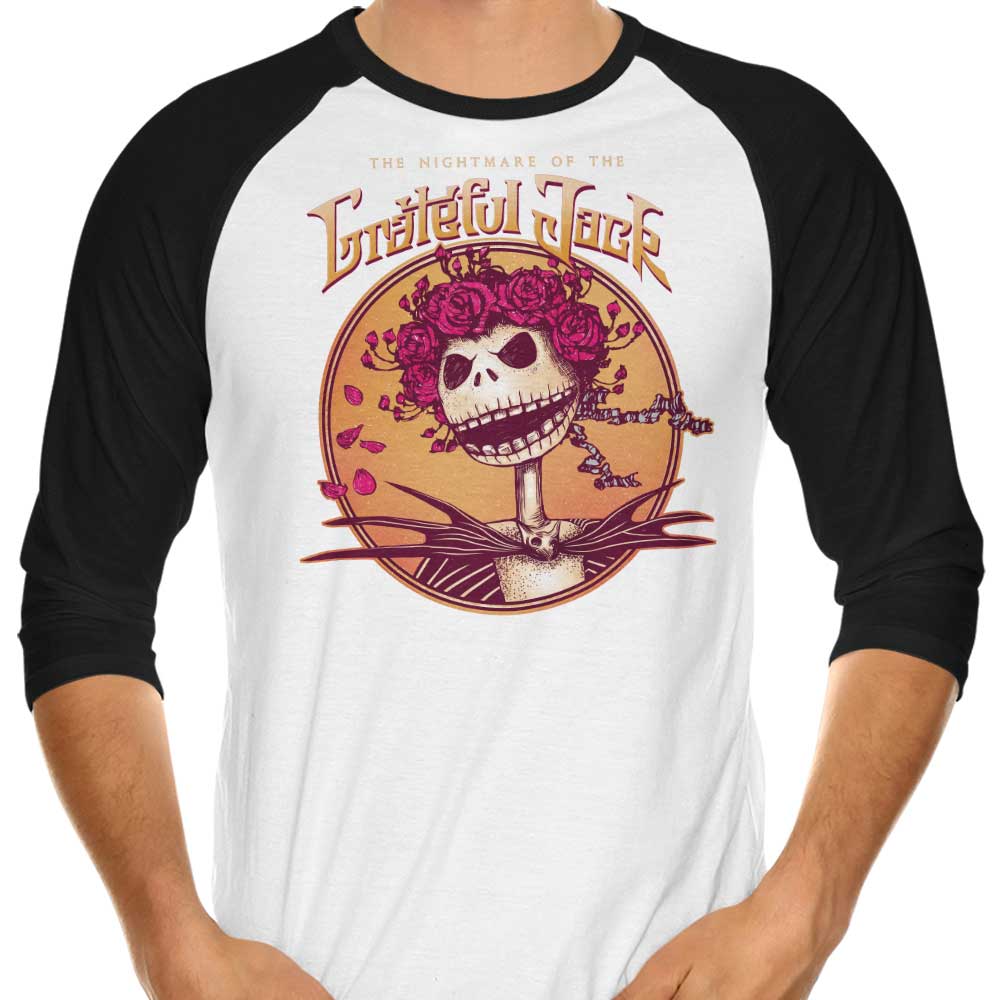 The Grateful Jack 3/4 Sleeve Raglan - Adult & Kids T-Shirts, Sweatshirts & Hoodies apparel design preview 1