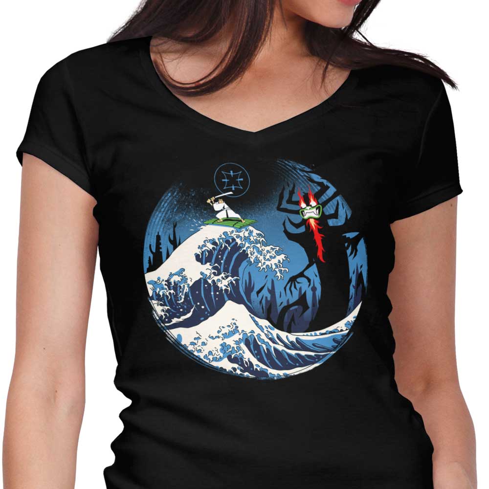The Great Battle Women's V-Neck - Adult & Kids T-Shirts, Sweatshirts & Hoodies apparel design preview 1