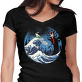 The Great Battle Women's V-Neck - Adult & Kids T-Shirts, Sweatshirts & Hoodies apparel design preview 1