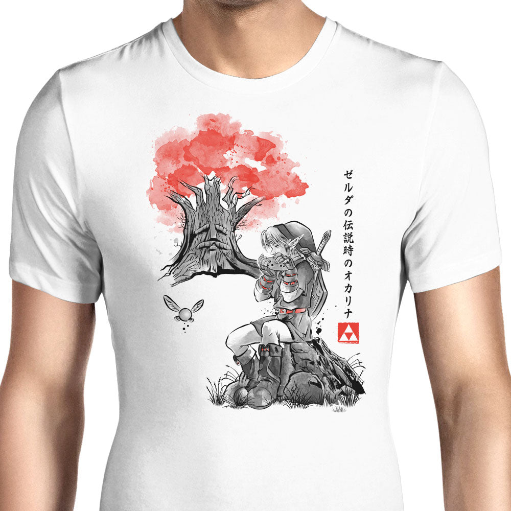 The Great Deku Sumi-e Men's Apparel - Adult & Kids T-Shirts, Sweatshirts & Hoodies apparel design preview 1