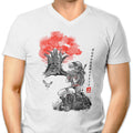 The Great Deku Sumi-e Men's V-Neck - Adult & Kids T-Shirts, Sweatshirts & Hoodies apparel design preview 1
