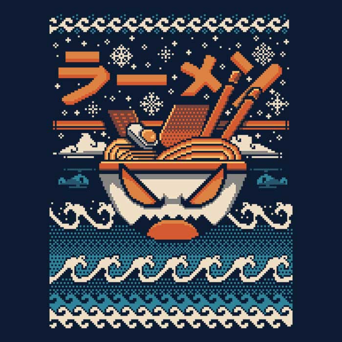 The Great Ramen Christmas Youth Apparel - Adult & Kids T-Shirts, Sweatshirts & Hoodies apparel design preview 2