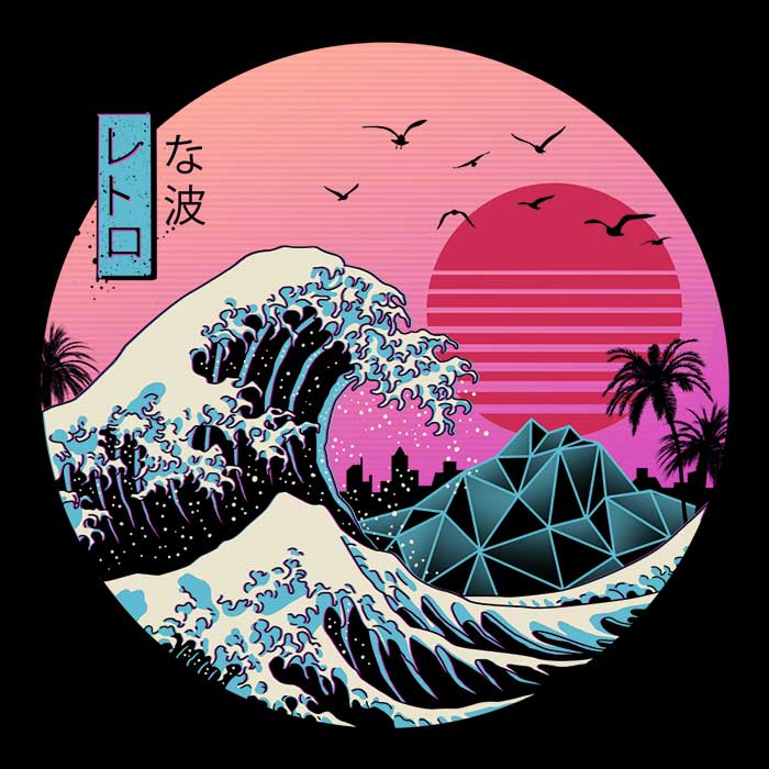 The Great Retro Wave Coasters - Adult & Kids T-Shirts, Sweatshirts & Hoodies apparel design preview 1