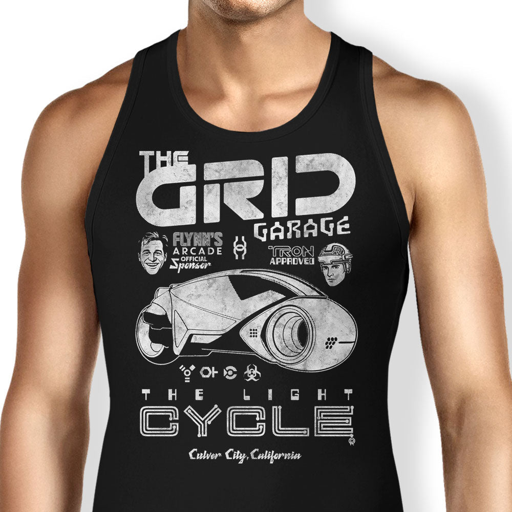 The Grid Garage Tank Top - Adult & Kids T-Shirts, Sweatshirts & Hoodies apparel design preview 1