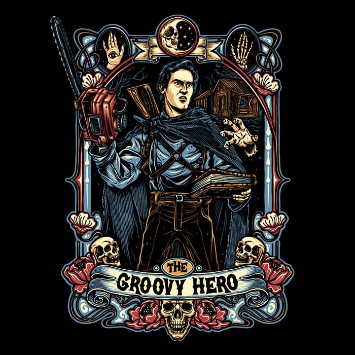 The Groovy Hero - Adult & Kids T-Shirts, Sweatshirts & Hoodies apparel design preview 2