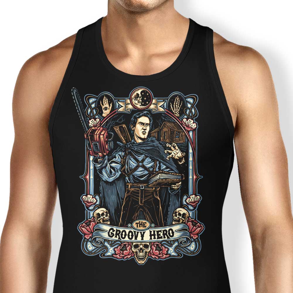 The Groovy Hero Tank Top - Adult & Kids T-Shirts, Sweatshirts & Hoodies apparel design preview 1