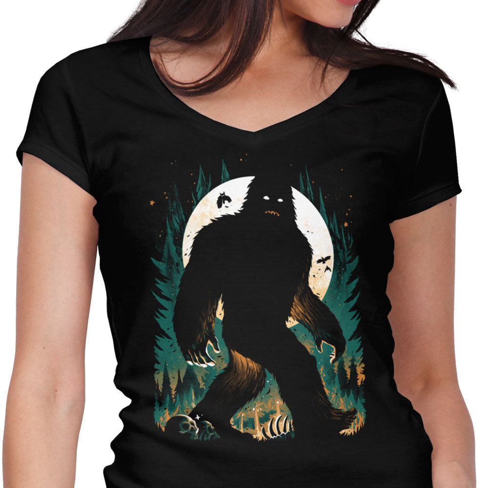 The Hidden One Women's V-Neck - Adult & Kids T-Shirts, Sweatshirts & Hoodies apparel design preview 1
